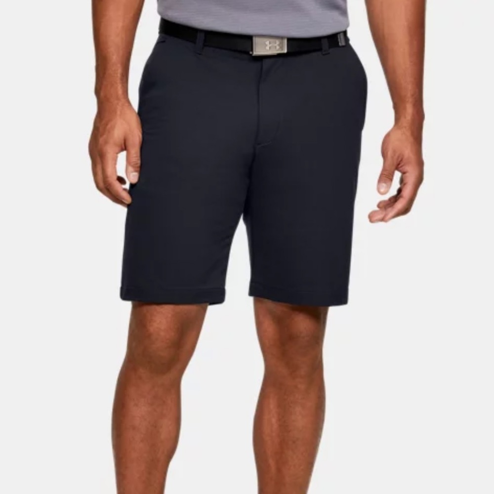 UNDER ARMOUR MEN’S MATCH PLAY GOLF ATHLETIC SHORTS BLACK 36
